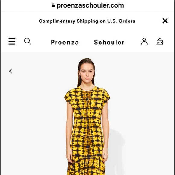 Proenza Schouler Tie Dye Short Sleeve Dress - Picture 6 of 8